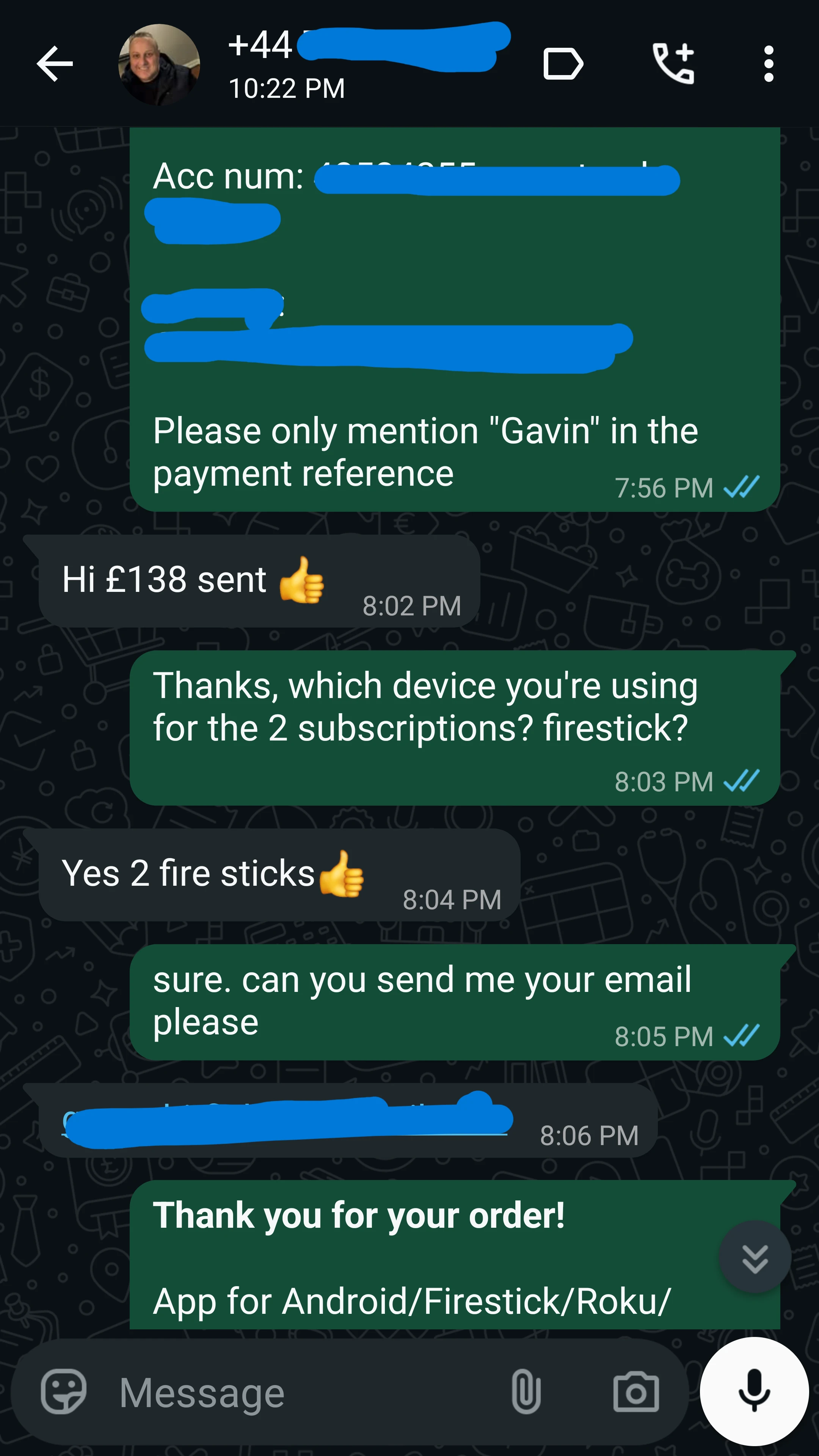 Customer proof